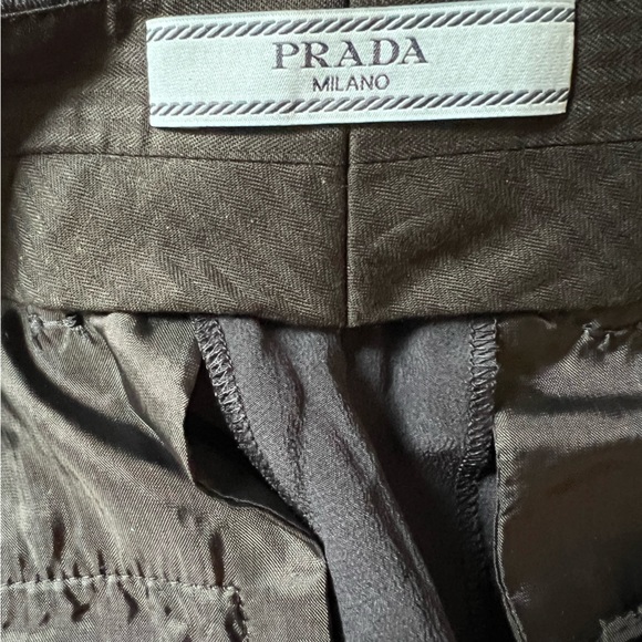 NWT! Prada classic pants in dark navy. Size 42. - Picture 7 of 9